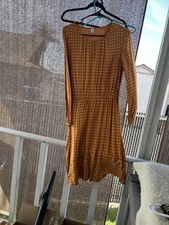 Old Navy Dress Women’s Romantic Cottagecore Long Sleeve Size M Orange