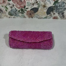 Mary Kay Pink Lipstick Case Beaded Signature Full Size With Mirror New MK 5