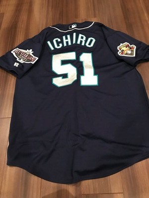 MLB Ichiro #51 Seattle Mariners 2001 All-Star Game Jersey Navy