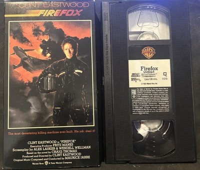 Firefox VHS 1991 Warner Bros Directed & Starring Clint Eastwood Action TESTED