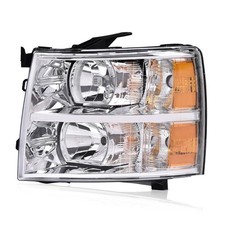 Fit For 2007-2013 Chevy Silverado 1500 2500 Replacement Headlights Driver Left