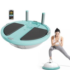 Half Balance Ball Trainer - Balance Ball Trainer with Resistance Bands and Fo...