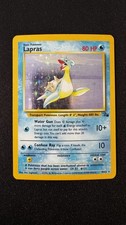 Pokémon TCG Lapras Fossil Holo Unlimited Rare Card 10/62 Vintage MP