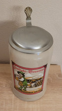 Bierkrug mit Deckel 1 Liter  Innstadt Brauerei Bierspezialit&auml;ten seit 1318