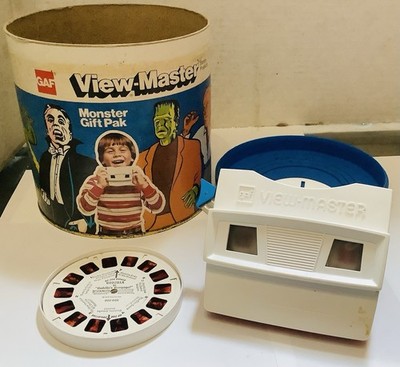1978 3D Classic GAF View-master Monster Gift Pak Dracula Frankenstein Godzilla