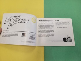Marble Madness Nintendo NES Instruction Manual Booklet ONLY