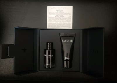 Gift Set of 2: Dior Sauvage EDP 0.34 oz + Shower Gel 0.67 oz NEW in Box   