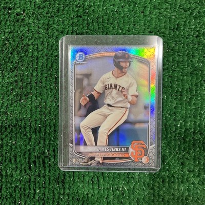James Tibbs Steel Metal Refractor /100!! James Bond 007 / 100 2025 Bowman Chrome