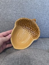 Harvest Fall Acorn smallDish,Yellow/Brown, Perfect For Nuts/Candy Or Decorating