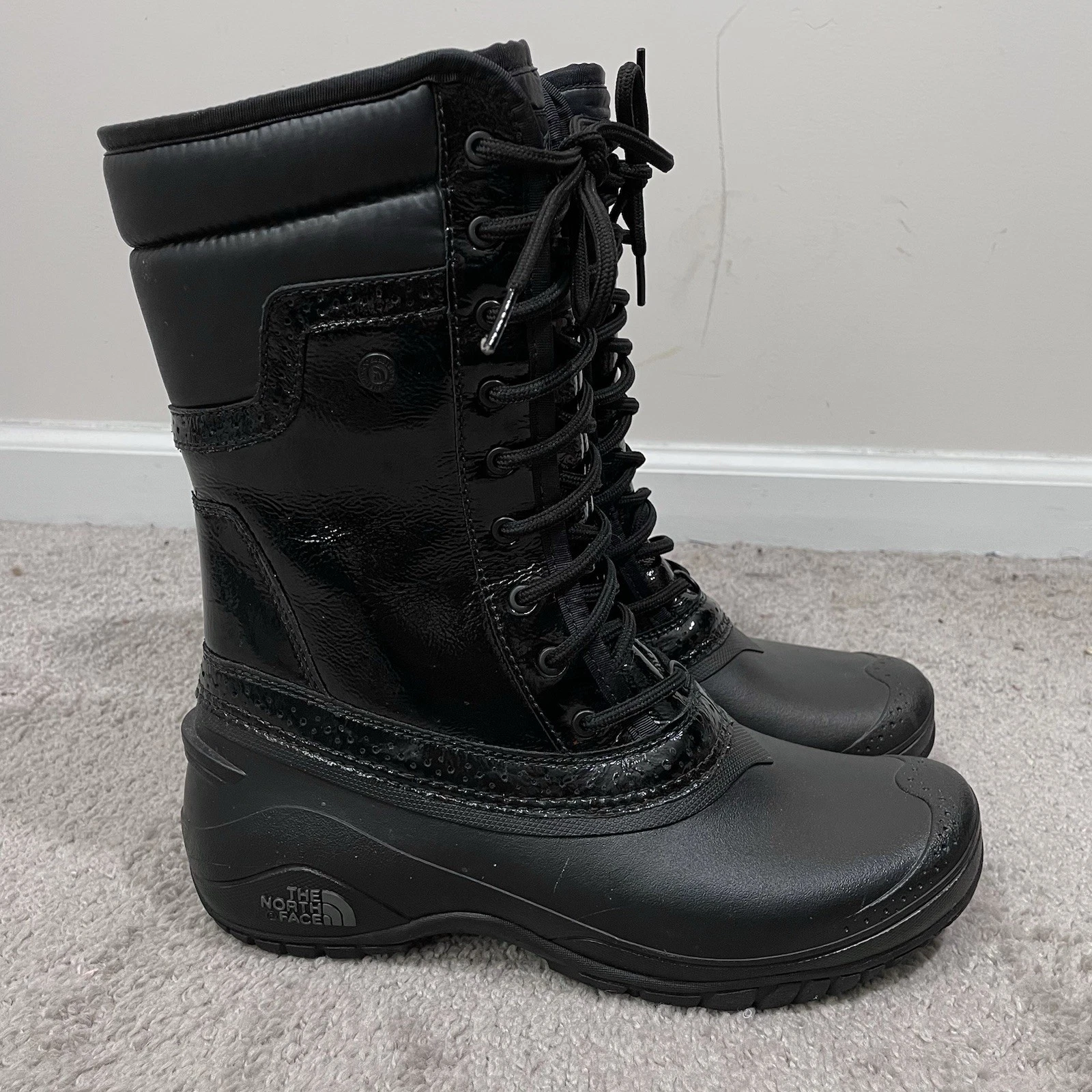 The North Face Shellista II Mid Luxe Boots Women's Size 9 Black Primaloft Lined