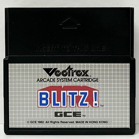 Vectrex Blitz Action Football 1982 Vintage Complete In Box Video Game Tested CIB