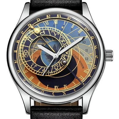 Town Hall Prague Czech Republic Trendy 38mm Face Wrist Watch