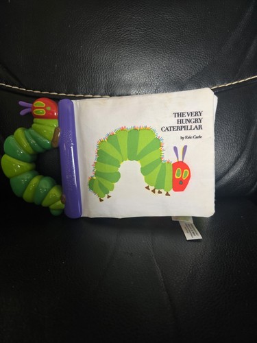 Eric Carle Very Hungry Caterpillar Soft Plush Crinkle Book Stuffed Plastic Spine