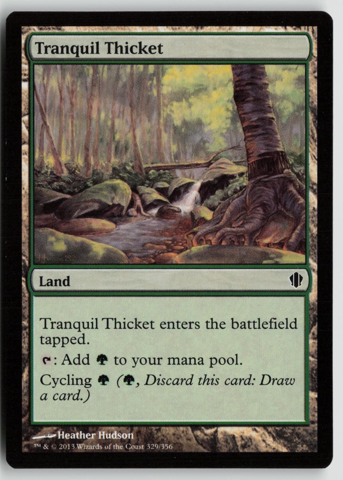 Tranquil Thicket Lightly Played 329 Commander 2013 Magic: The Gathering
