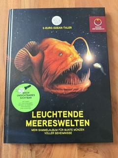 3 Euro Münzen Leuchtende Meereswelten Buch