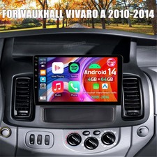 4+64G FOR VAUXHALL VIVARO A 2010-2014 CARPLAY ANDROID 14 CAR STEREO RADIO GPS FM