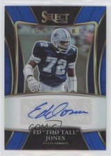 2021 Panini Select Signatures Blue Prizm 9/99 Ed Too Tall Jones Auto 0q84