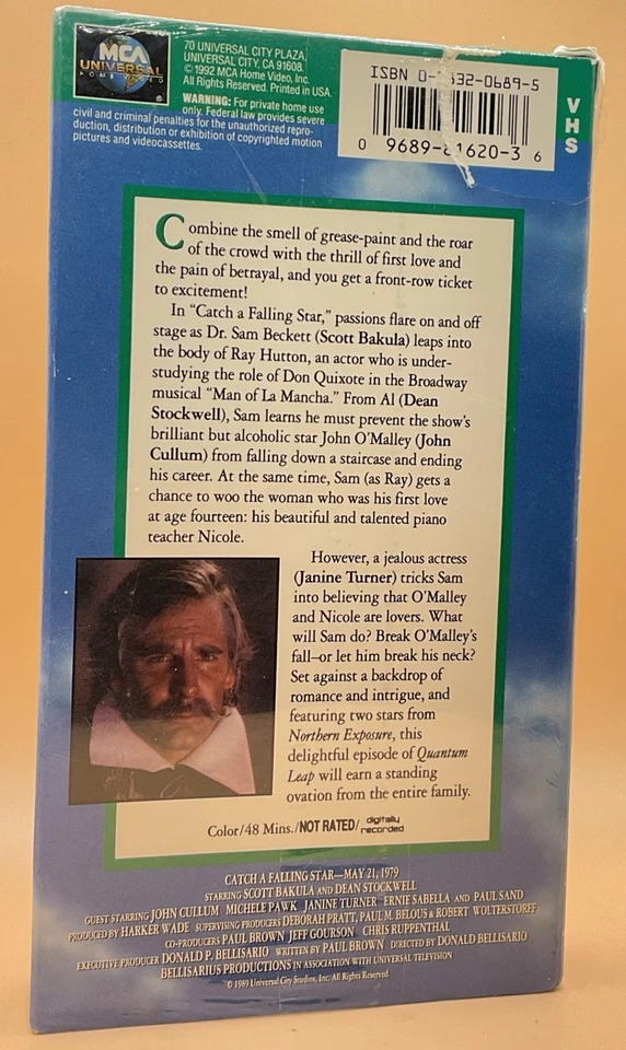 Quantum Leap - Catch a Falling Star VHS 1993 **SEALED NEW** **Buy 2 Get 1 Free** - Image 2 of 3