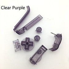NEW Clear Purple LR AB D Pad Button Key Repair Part for Gameboy Advance GBA