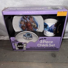 Vintage 1982 Deka Plastics E.T. The Extra Terrestrial Kids Plate Set 9