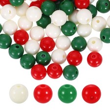200pcs Mixing Colors Acrylic Round Beads 10mm Plastic Resin Loose Bead