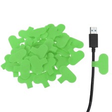 Cable Labels, 40Pcs Waterproof Cable Tag Writable Wire Labels, Green
