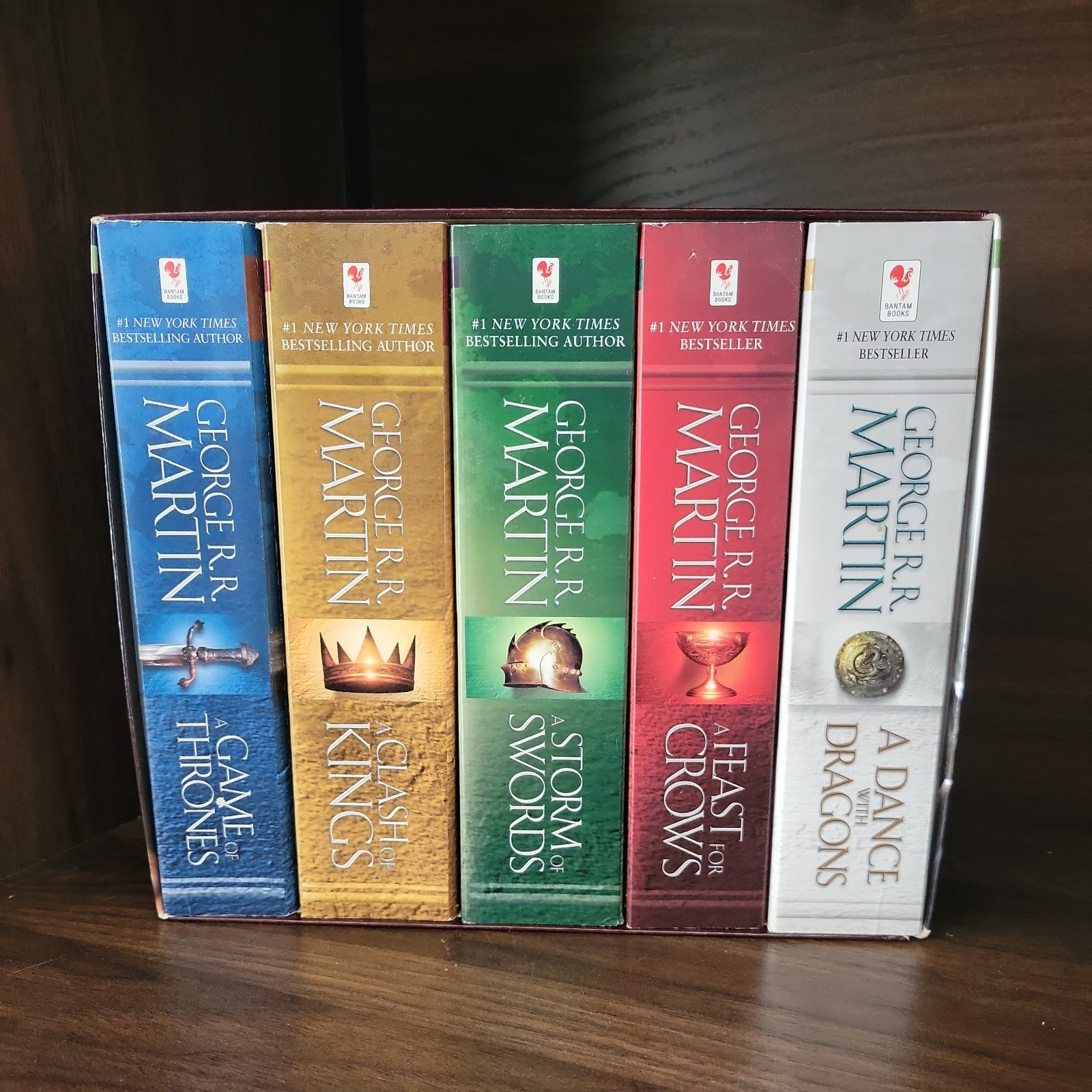 Game of Thrones / Clash of Kings / Storm of Swords / Feast of Crows / Dance of D