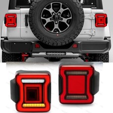 Paar LED Rückleuchten Rücklicht mit Blinker Für Jeep Wrangler JK JKU 2007-2018