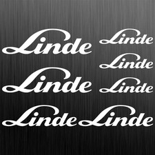 Linde aufkleber sticker gabelstapler forklift 7 St&uuml;cke Pieces