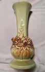 Vintage McCoy Mid-Century Pottery. Birds in Nest Pale Green Bud Vase