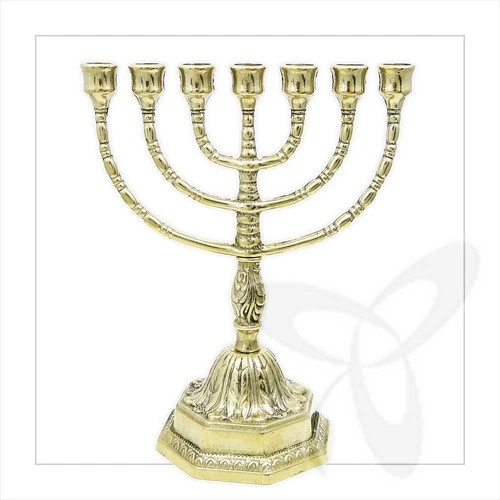Brass Menorah 23cm handmade candle holder stick Menora менора ручная работа