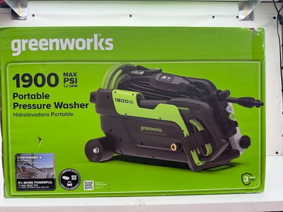 #ad Greenworks 1900 PSI SGS Certified 1.2 GPM 13Amp Portable Compact Electric Pres $129.99