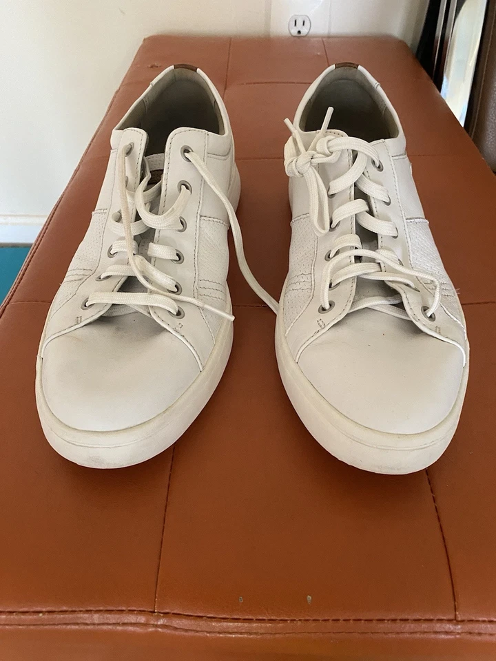 2 pairs !  MEN Rockport Sneaker White Leather, & Dr. Scholl's Oxford Black Sz 12 - Image 2 of 4