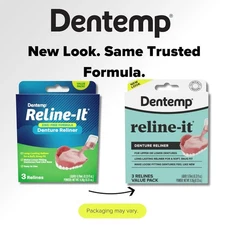 Dentemp Denture Reline Kit Value Pack - Advanced Formula It Denture...