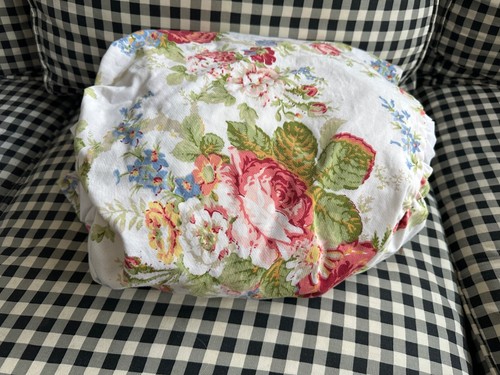 Vintage RALPH LAUREN Chaps Elisa Constance Garden King Bed Skirt Dust Ruffle - Picture 8 of 10