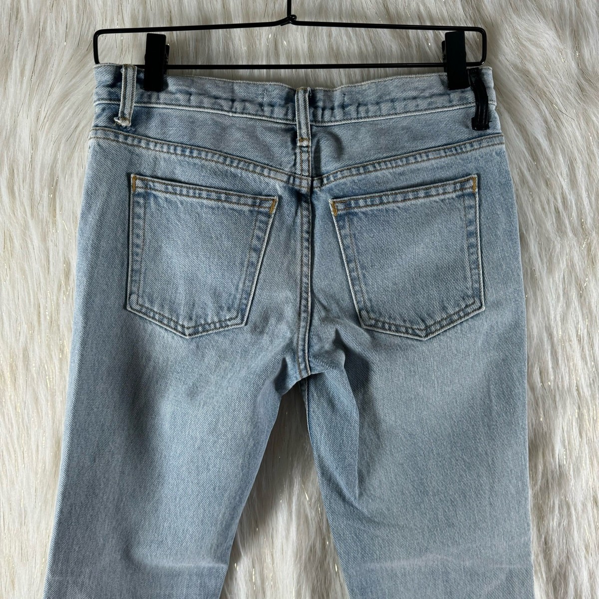 Alexander Wang Women's Flare Jeans Ankle Light Wash Mid Rise 100% Cotton 24 View 5