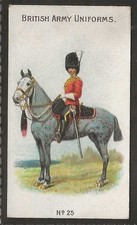 WILLS WILD WOODBINE-BRITISH ARMY UNIFORMS 1909-#25- QUALITY CARD!!