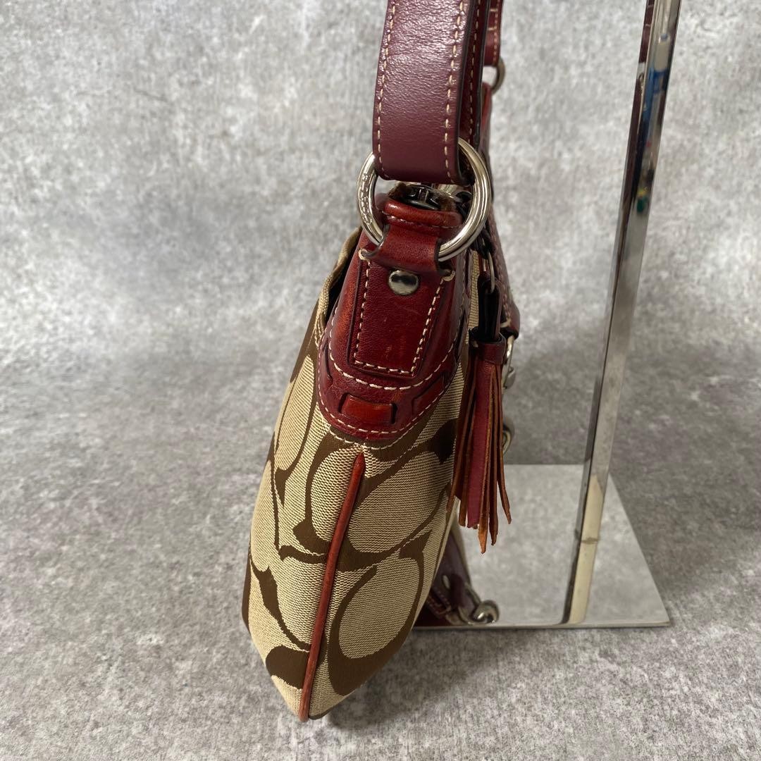 Coach Python Embossed Jackie One Shoulder Bag Red… - image 16