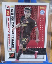 2022 Topps MLS Thiago Almada #125 SOCCER CARD Rookie Atlanta United RC. rookie card picture