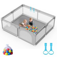 79  x 71  Playpen for Babies and Toddlers - Safe Baby Fence with 50 PCS Ocean...