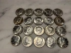 20 Kennedy 1968 D Half Dollars 40% Silver Very Good Condition # 4
