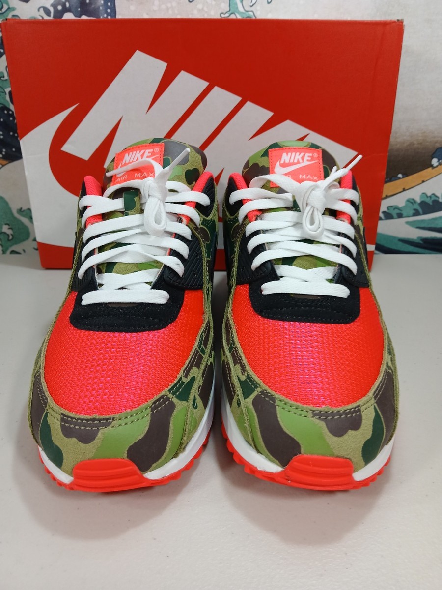 Nike Air Max 90 Reverse Duck Camo Infrared Sz 12.5 CW6024-600 | eBay