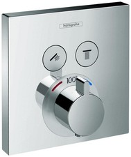 Hansgrohe 15763 ShowerSelect Square Thermostatic Valve Trim - Chrome