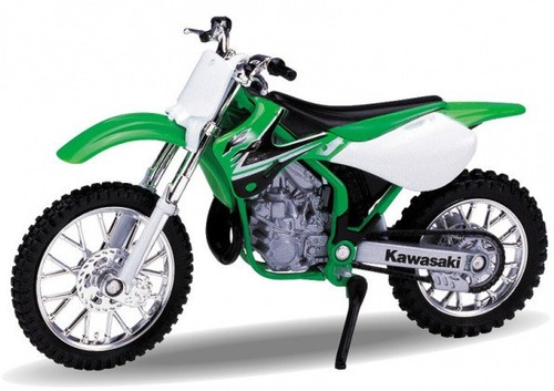 BLITZ VERSAND Kawasaki KX 250 2002 grün green Welly Motorrad Modell 1:18 NEU OVP - Bild 2 von 2