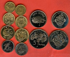 0.01 TO 5 RUPEES SEYCHELLES 6 PIECE COIN SET