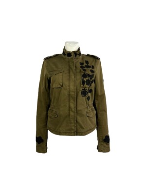 Blonde Women's Jacket Blazer Grass Medal Olive Green Size 36