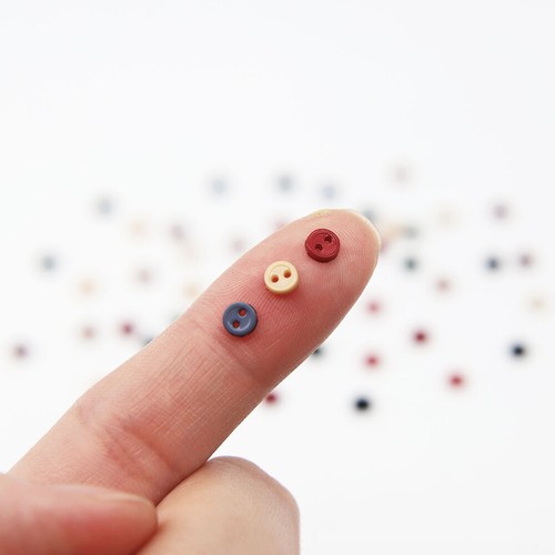 4mm Mini Round Buttons For DIY Crafts Doll Shoes Clothing Decor Garment Sewing - Picture 6 of 19