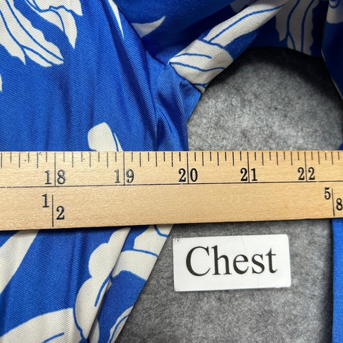 ALEXIS x Target Dress Women XL Blue Floral Ruffle Tiered Rope Light Silky Classy - Afbeelding 17 van 18