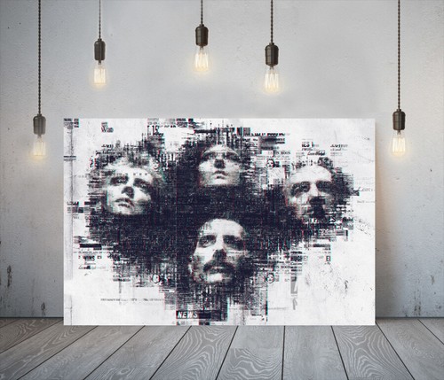 QUEEN 1 -DEEP FRAMED CANVAS WALL SKETCH ART PICTURE PAPER PRINT- BLACK WHITE - Picture 13 of 17