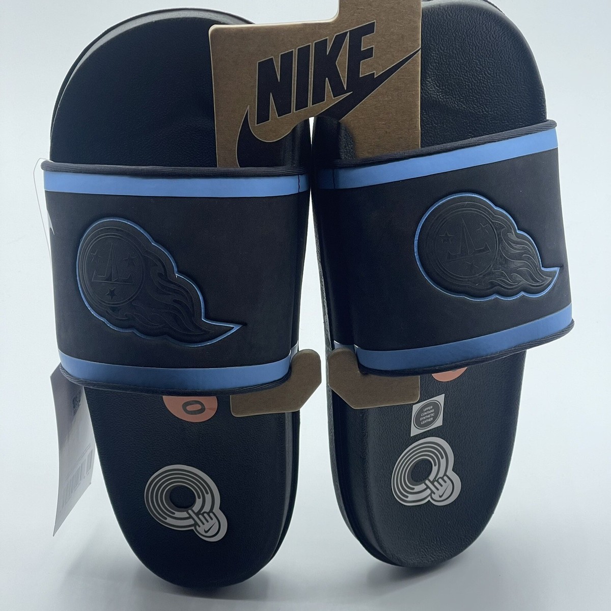 Nike Offcourt Slide Tennessee Titans Black Blue Slides 
